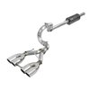 Afe 304 Stainless Steel, With Muffler, 2.5 Inch Pipe Diameter, Single Exhaust With Quad Exit 49-38073-P